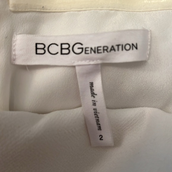 BCBGeneration white off-the-shoulder midi jumpsuit - Picture 4 of 4